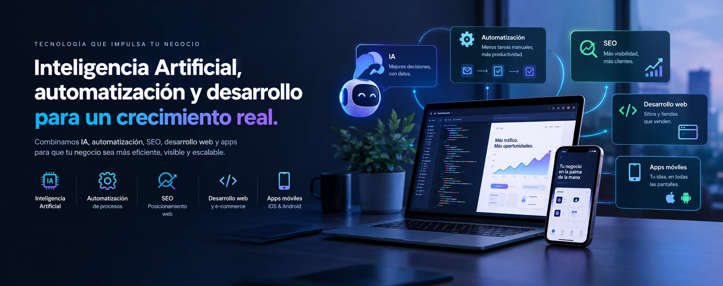 Consultoría IT Serefor, equipo profesional en oficina moderna