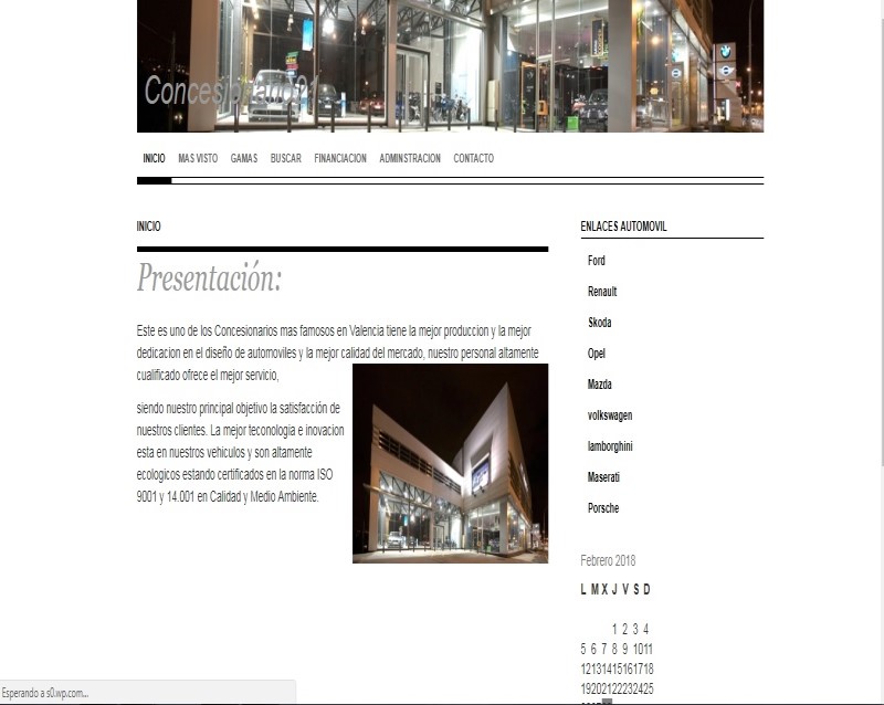 Concesionario — Web corporativa